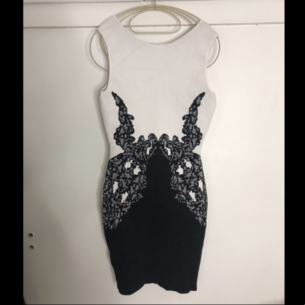 Black and white dress